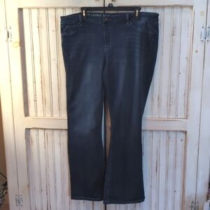 Laurie Felt, silky baby Belle dark wash jeans. XL